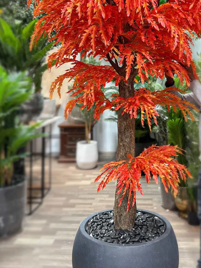 Artificial Decorative Tree with Orange Autumn Leaves 9734