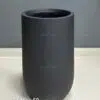Fiberglass Black Pot 60cm