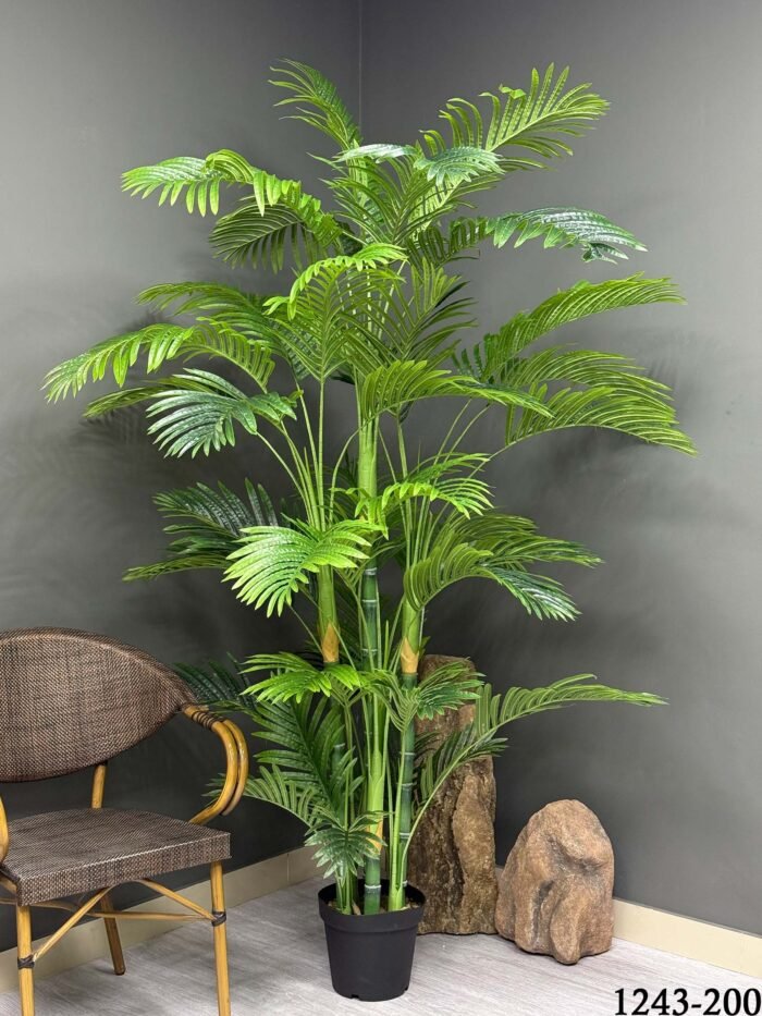 Faux Areca Palm Tree (200cm Height) – Large Artificial Decor 1243-200
