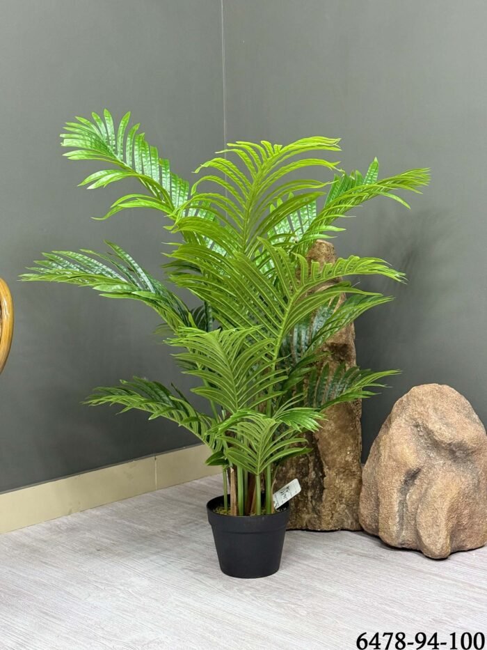 Faux Parlor Palm Tree (100cm Tall)- Artificial Tree Decor 6478-94-100