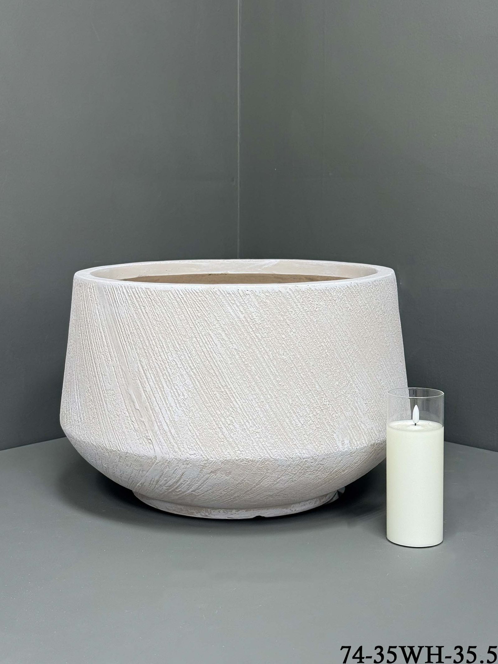 Fibre clay Pot - Durable Indoor/Outdoor Pots