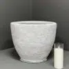 74-7-37 Fibreclay White Pot 37cm