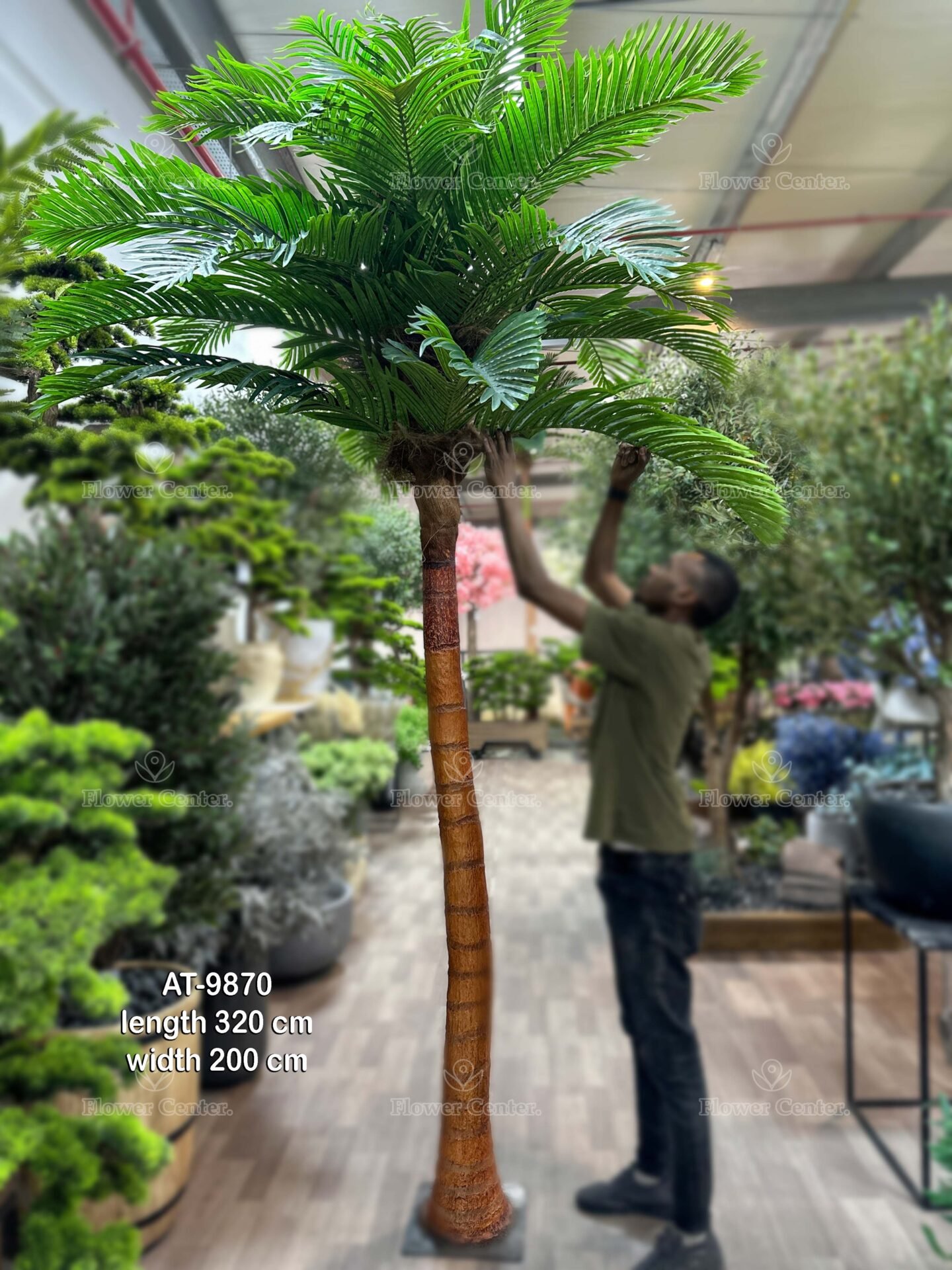 Towering Faux Palm Tree