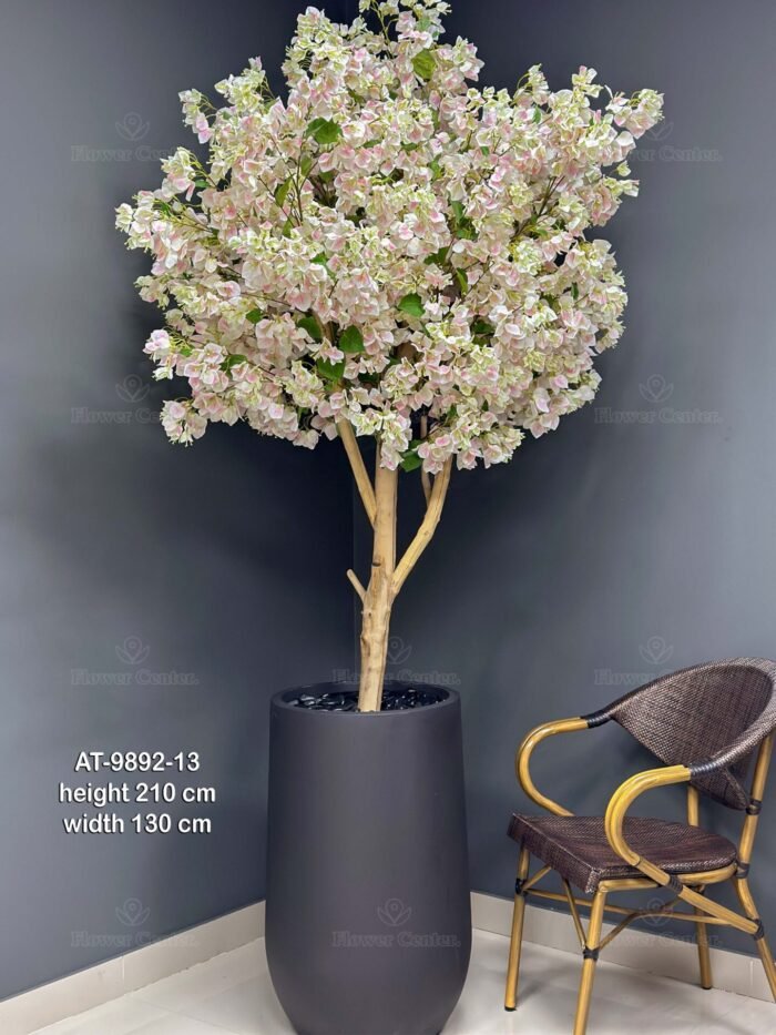 Stunning Artificial Variegated Bougainvillea Tree – Pink and White Blooms 9892-13