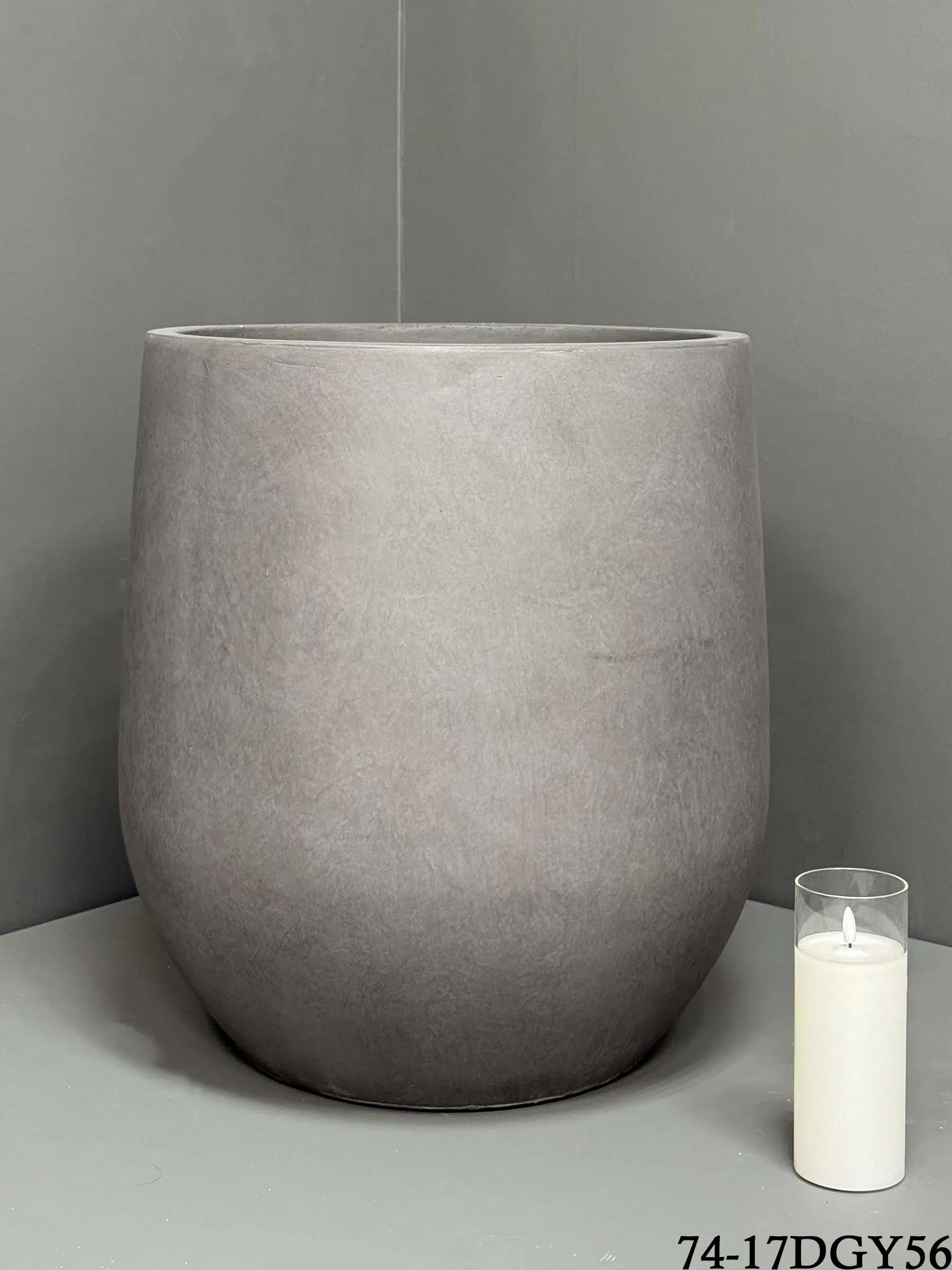 74-17DGY56 Fibre clay Pot - Durable Indoor/Outdoor Pots