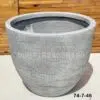 74-7-46 Fibreclay White Pot 46cm